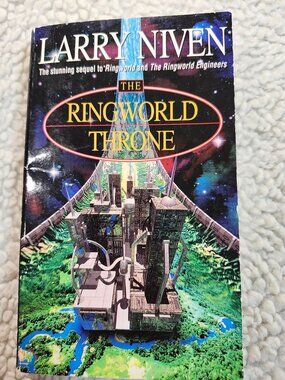 Larry Niven The Ringworld Throne Paperback 1997 Del Rey Ballantine Sci-Fi Novel